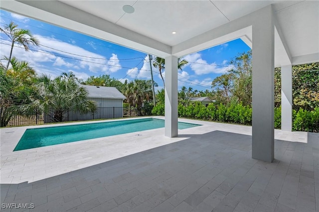 1134 Trail Terrace Dr, Naples, FL 34103 - view of pool featuring fence, a patio, and a fenced in pool