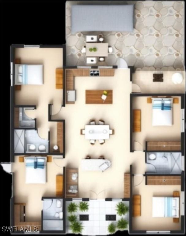 233 39th Ave NE, Naples, FL 34120 - room layout