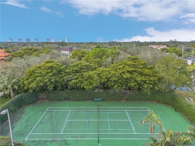 view of tennis court