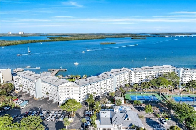 1085 Bald Eagle Dr Unit E207, Marco Island, FL 34145 - aerial view with a water view