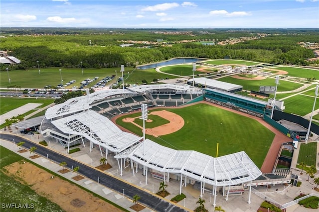 11520 Villa Grand Unit 1018, Fort Myers, FL 33913 - bird's eye view with a water view and a forest view
