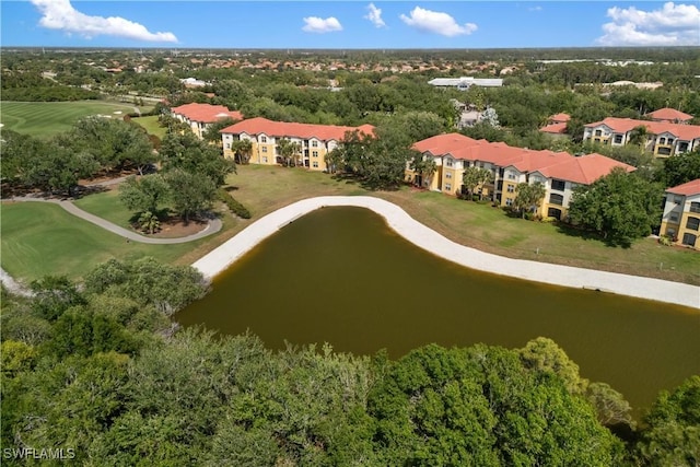 11520 Villa Grand Unit 1018, Fort Myers, FL 33913 - drone / aerial view featuring a water view and view of golf course