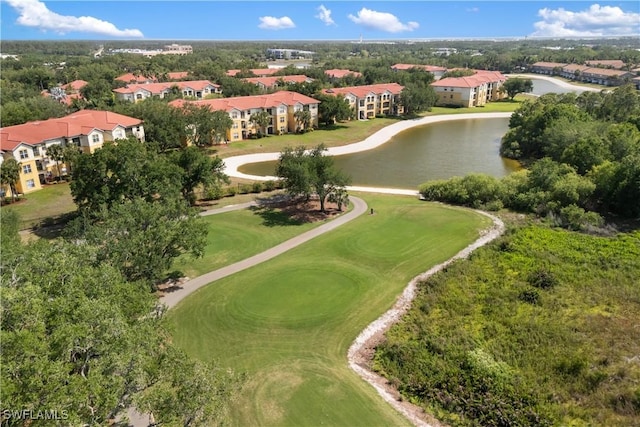11520 Villa Grand Unit 1018, Fort Myers, FL 33913 - drone / aerial view featuring a water view and view of golf course