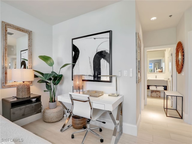 365 5th Ave S Unit 307, Naples, FL 34102 - office area with baseboards