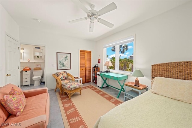 984 Black Skimmer Way, Sanibel, FL 33957 - carpeted bedroom featuring a closet and a ceiling fan