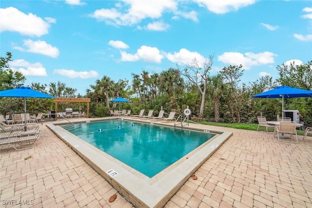 984 Black Skimmer Way, Sanibel, FL 33957 - pool featuring a pergola and a patio