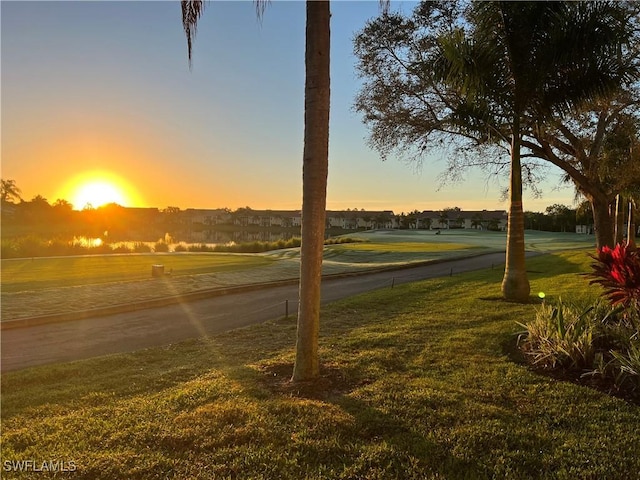 water view featuring a golf club