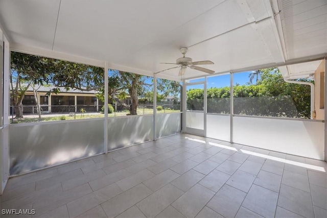2590 Poinciana St, Naples, FL 34105 - unfurnished sunroom with ceiling fan