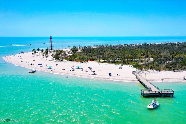 bird's eye view of expansive beach