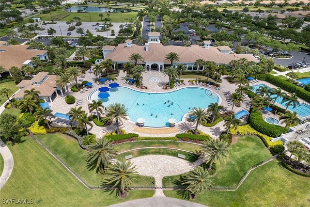 bird's eye view featuring a residential view