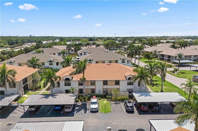 drone / aerial view featuring a residential view