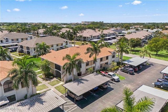 drone / aerial view featuring a residential view
