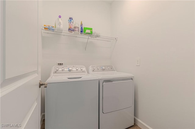 18707 Ivywood Pl, Estero, FL 33928 - laundry room with washer and dryer and laundry area