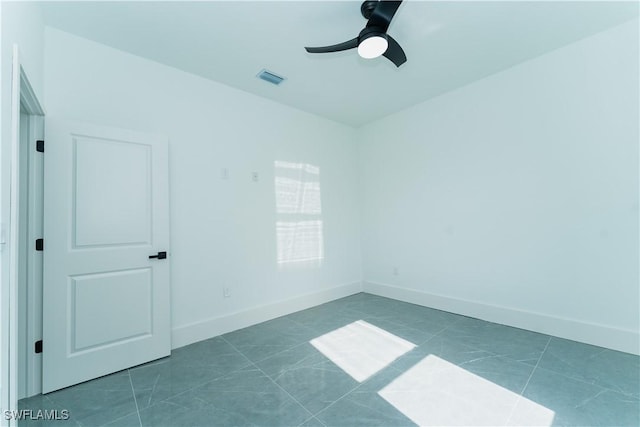 5308 4th St W, Lehigh Acres, FL 33971 - unfurnished room with a ceiling fan and baseboards