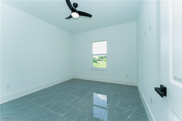 5308 4th St W, Lehigh Acres, FL 33971 - unfurnished room featuring a ceiling fan and baseboards
