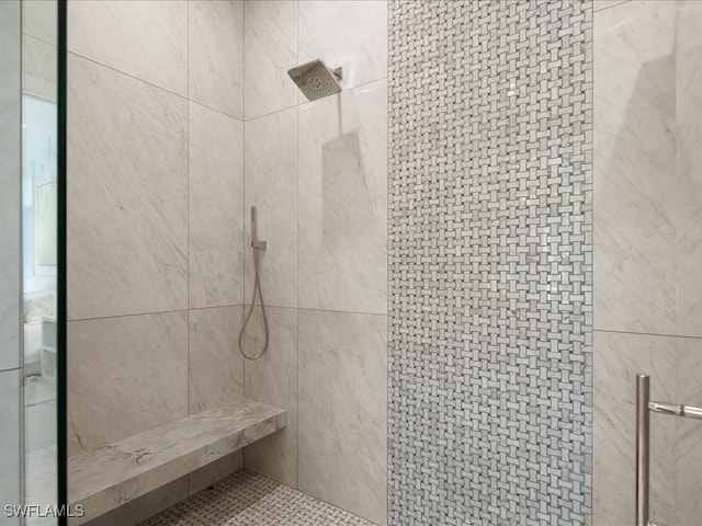 619 Binnacle Dr, Naples, FL 34103 - bathroom with a tile shower
