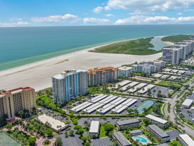 140 Seaview Ct Unit 1703N, Marco Island, FL 34145 - drone / aerial view of unending shoreline and apartment complex