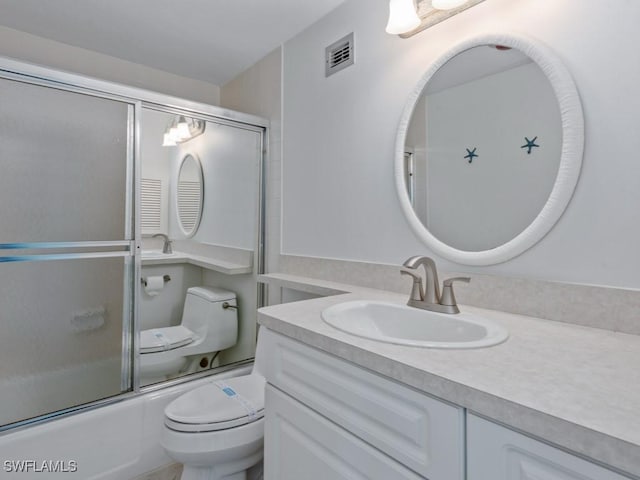140 Seaview Ct Unit 1703N, Marco Island, FL 34145 - full bathroom featuring vanity and combined bath / shower with glass door