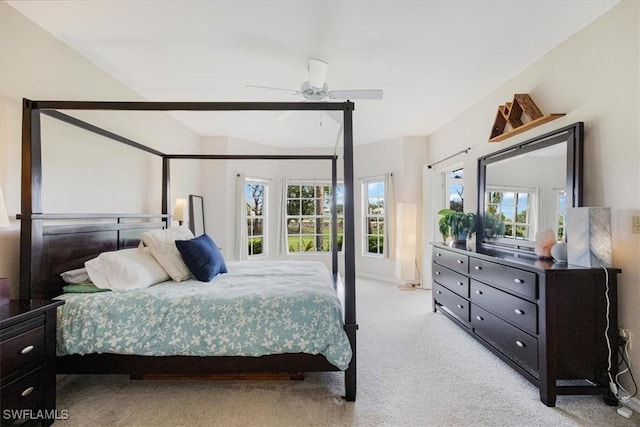 6025 Chardonnay Ln Unit 103, Naples, FL 34119 - bedroom with light colored carpet and ceiling fan