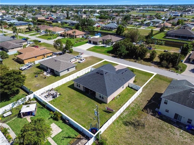 drone / aerial view with a residential view
