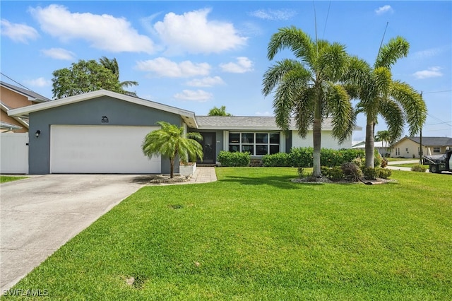2941 SE 10th Pl, Cape Coral, FL 33904 - single story home featuring a front yard, a garage, driveway, and stucco siding