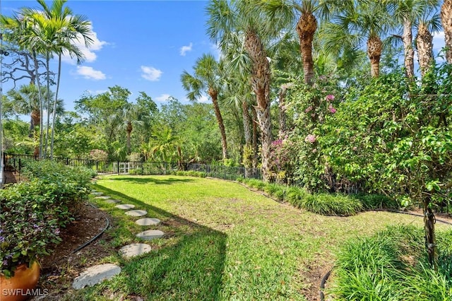 933 Barcarmil Way, Naples, FL 34110 - view of yard featuring fence