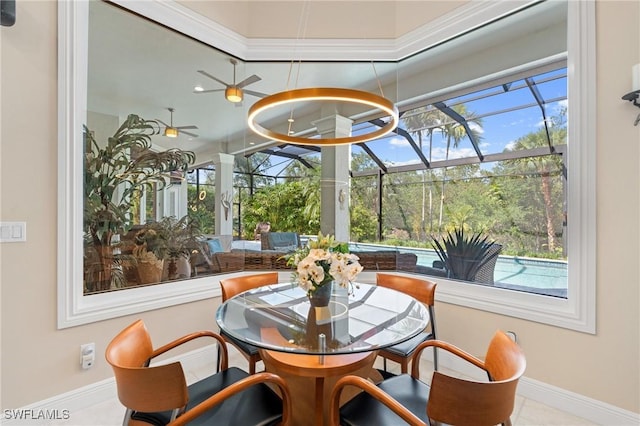 933 Barcarmil Way, Naples, FL 34110 - sunroom / solarium featuring a wealth of natural light