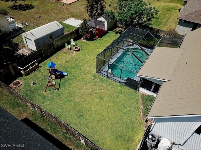 birds eye view of property