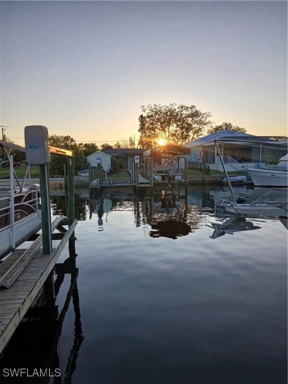 2138 Bahama Ave, Fort Myers, FL 33905 - dock area featuring a water view