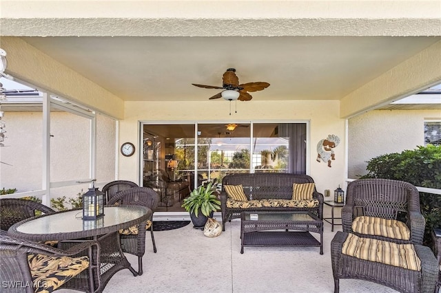 924 NE 11th Ave, Cape Coral, FL 33909 - view of patio / terrace featuring ceiling fan