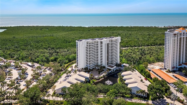 6361 Pelican Bay Blvd Unit 605, Naples, FL 34108 - drone / aerial view with a water view
