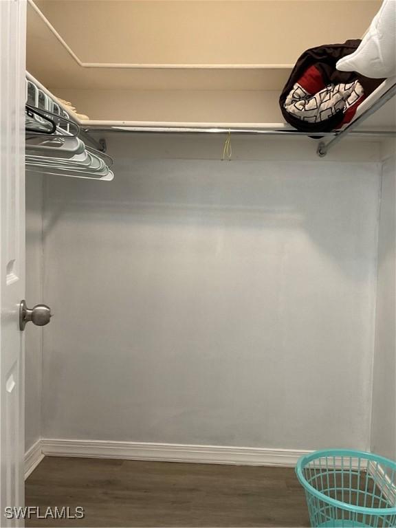 77 Cardinal Dr, North Fort Myers, FL 33917 - walk in closet with wood finished floors