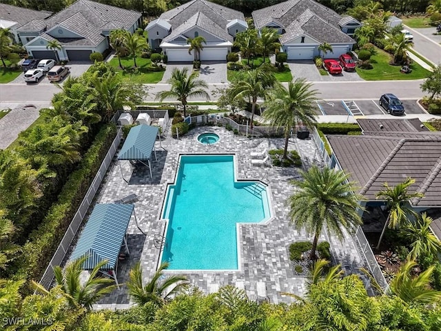7024 Mistral Way, Fort Myers, FL 33966 - aerial view of a pool area