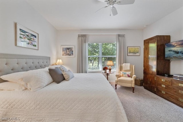 7024 Mistral Way, Fort Myers, FL 33966 - bedroom featuring carpet flooring and a ceiling fan