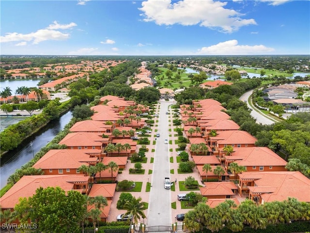 10021 Heather Ln Unit 803, Naples, FL 34119 - aerial view with a water view and a residential view