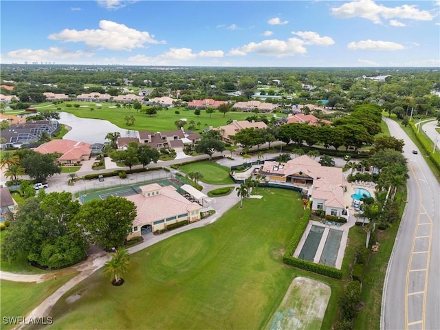 10021 Heather Ln Unit 803, Naples, FL 34119 - drone / aerial view with a residential view, a water view, and golf course view