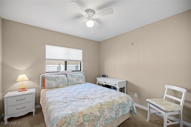 4116 SW 15th Ave, Cape Coral, FL 33914 - carpeted bedroom with ceiling fan and baseboards