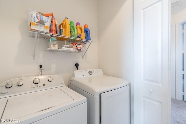 5467 Ferris Ave, Ave Maria, FL 34142 - washroom featuring washing machine and clothes dryer and carpet floors