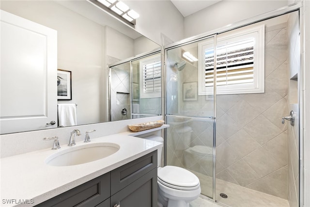 4194 Aspen Chase Dr, Naples, FL 34119 - full bath with vanity and a stall shower