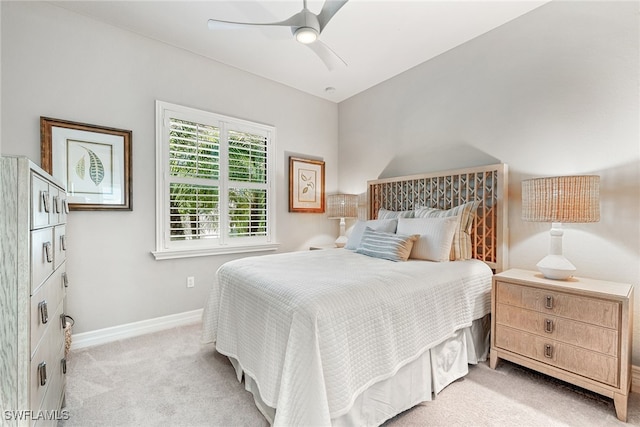 4194 Aspen Chase Dr, Naples, FL 34119 - bedroom featuring light carpet and ceiling fan