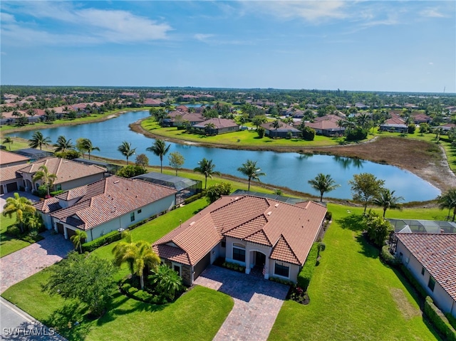 9463 Campanile Cir, Naples, FL 34114 - aerial perspective of suburban area with a large body of water