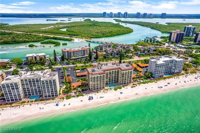 25900 Hickory Blvd Unit 101, Bonita Springs, FL 34134 - bird's eye view with a view of the beach and a water view