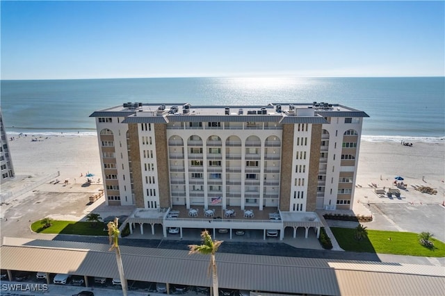25900 Hickory Blvd Unit 101, Bonita Springs, FL 34134 - birds eye view of property with a beach view and a water view
