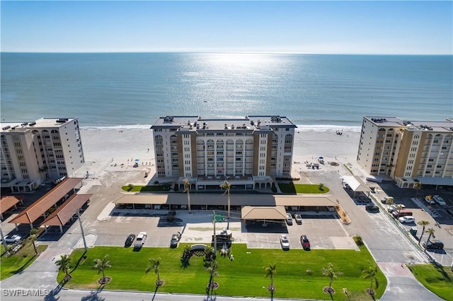 25900 Hickory Blvd Unit 101, Bonita Springs, FL 34134 - birds eye view of property featuring a beach view and a water view