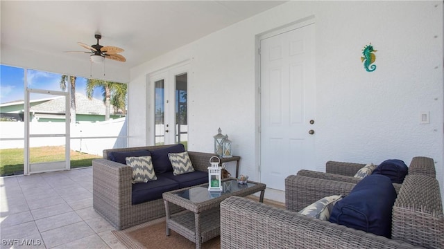 1824 SE 20th Ln, Cape Coral, FL 33990 - sunroom with french doors