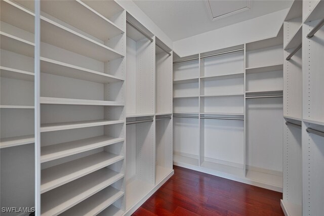 6532 Monterey Pt Unit 202, Naples, FL 34105 - spacious closet with dark wood-style flooring