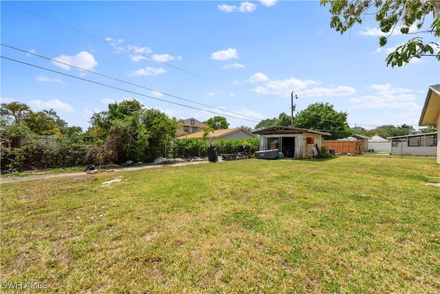3586 Croton Rd, Naples, FL 34104 - view of yard with fence