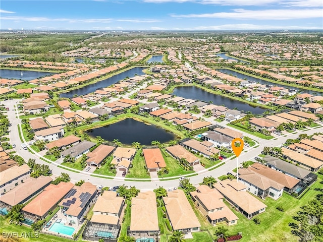 10079 Chesapeake Bay Dr, Fort Myers, FL 33913 - drone / aerial view with a residential view and a water view