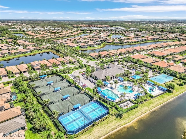 10079 Chesapeake Bay Dr, Fort Myers, FL 33913 - drone / aerial view with a water view and a residential view
