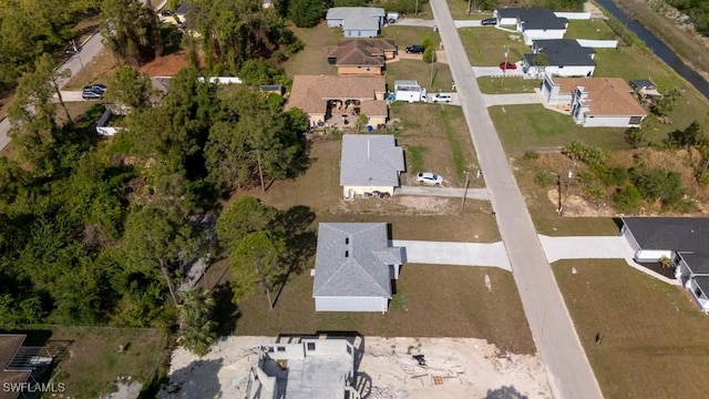 bird's eye view featuring a residential view